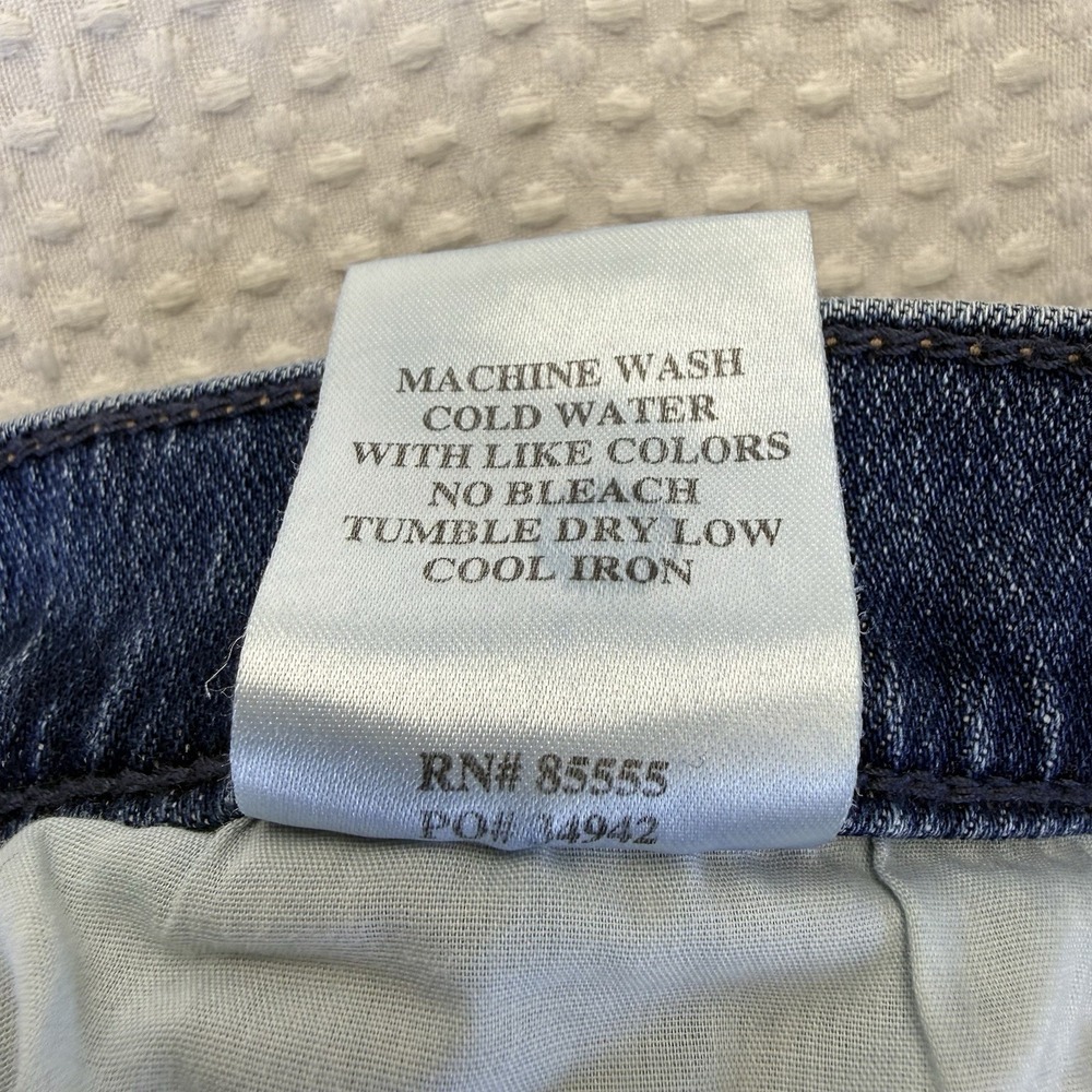 Daze Women's Eastside Cuff Jean-Rush Hour Size 28 Blue Denim High Waist - Picture 7 of 12